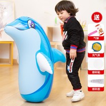 Kids cute Penguin plastic toys inflatable tumbler brand new large small fitness boy new supplies