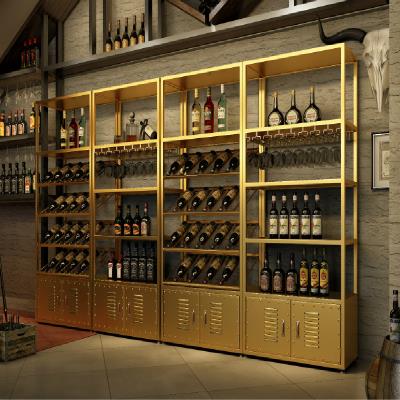 Liron wine rack display stand wine floor rack bar counter modern simple industrial style Nordic wine