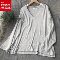 Arctic fleece womens long sleeves loose edition knitted cedar spring and autumn season 2022 new pajamas homewear legging top