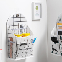 Fabric storage hanging bag artifact Student dormitory simple wall-mounted bag Small bag rack on the wall behind the door