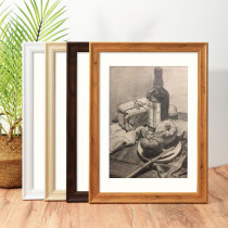 Wooden photo frame hanging wall a3A4 paper picture frame 4k eight 8K open watercolor sketch oil painting frame mounted 12 inch 16 frame