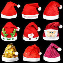 Fragrant Colours Christmas Hat Children Adults Cute Creative Santa Hats Festive Decorations Upscale Plush Snowman Hat