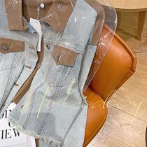 Early autumn 2021 new womens denim jacket spring and autumn Joker little vintage short jacket top