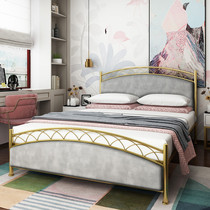 Maifan Iron Bed Nordic Light Luxury ins Net Red Iron Bed Modern Simple Double 1 5 1 8 m Master Bedroom Iron Frame Bed