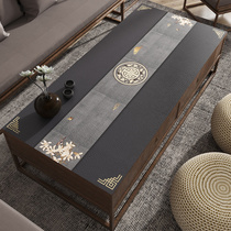New Chinese style ancient style tablecloth Chinese style leather silicone coffee table pad High-grade waterproof and oil-proof wash-in table tablecloth