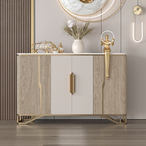 Light luxury sideboard modern minimalist home wall restaurant locker American rock board entrance hall entrance cabinet