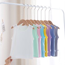 Childrens Vest Boys Summer Thin Girls Solid Color Baby Wear Bottom Wear Summer Sleeveless Top