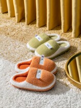 2021 new cotton slippers winter women cute plush indoor warm cartoon mens home lovers non-slip slippers
