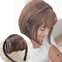 Wig hair hoop air bangs girl braids natural lifelike bangs invisible fluffy fake bangs
