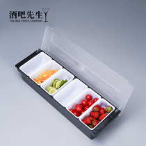 Mr. Bar Bar Bar Bar food grade plastic four-grid six-grid decoration fruit box crisper box spice box seasoning box