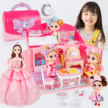Shallow Boy Barbie Doll Gift Box Villa Hand bag Dream Mansion Girl Child Princess Toys Big Set