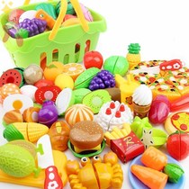 Cuisine cutting vegetables Velcro boys and girls simulated baby playing fruit toys house kitchen set