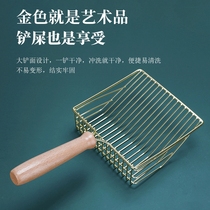 Golden cat litter shovel metal large cat toilet shovel feces tofu cat sand shovel cat supplies cat feces shovel