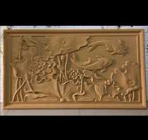 eps European villa door Head Mountain Flower European exterior wall foam relief imitation sandstone indoor and outdoor decoration relief decoration