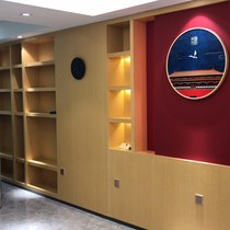 Wood veneer wall panel decorative board wood veneer KD board fireproof board paint-free veneer panel background wall