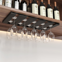 Wine glass shelf household upside-down hanging bracket Light luxury high-grade goblet pylons Wine rack ornaments shelf