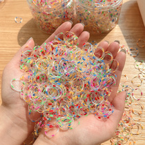 Disposable rubber band female head small hair ring rope headgear children baby holster 2021 new color hair rope