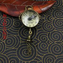 Vintage crystal mechanical mini pocket watch crystal mechanical watch student vintage neck ornament pendant