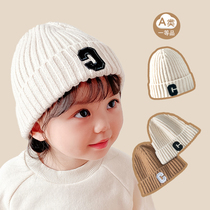 Baby wool hat Parent-child Joker warm hat Men and women casual flanging knit hat childrens cap autumn and winter