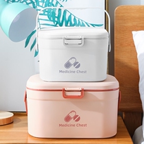 Nordic contrast medicine box Household first aid bag full set of medicine storage box small emergency large medicine box family pack