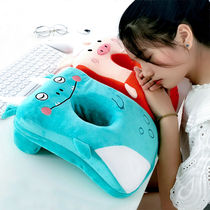 Removable and washable nap pillow Sleeping pillow Student office pillow pillow Girl sleeping artifact lying on the table for lunch break