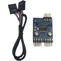 Motherboard USB2 0 9PIN to dual 9PIN interface 9-pin dual 9-pin one-second expansion HUB HUB