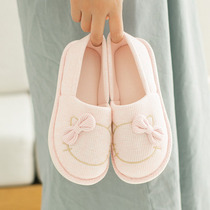 Moon Sub Shoes Summer Thin postpartum bag heel thick bottom soft bottom October ten pregnant woman cotton slippers autumn winter breathable and warm