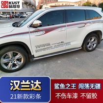 21 New Fengtian Highlander body color strip special pull waist line appearance modification decoration sticker Shunfeng