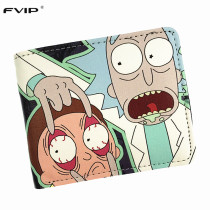 Comics Rick and morty Wallet With Coin Pocket Card