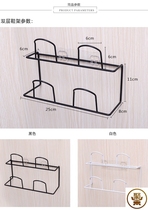 Slipper rack adhesive free shipping Hanging durable shelf Hanging shoe rack Mini space-saving wall toilet economy whole