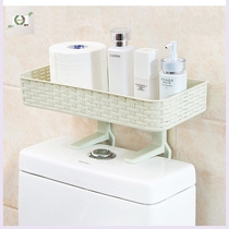Wall hanging toilet rack top supplies thickened storage rack rack water tank toilet bathroom toilet paper plastic