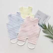 Baby belly cotton autumn and winter thickened spring and autumn newborn baby cotton child vest style leg belly