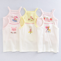 Girls Suspenders New inner wear pure cotton Base shirt Baby underwear Close-fitting breathable girls summer thin sleeveless t-shirt