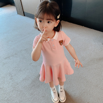 A 2-and-a-half-year-old female baby Summer Dress 1 baby girl child dress small skirt summer day princess skirt foreign atmosphere