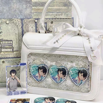 taobao agent Ono Fairy Two -dimensional snack pain bag, diamond transparent bar 唧 jk bag Japanese daily Japanese handblack babes female
