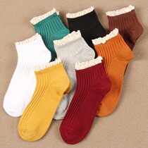 Socks for matching jeans 90% pants with low help wearing sails soft socks Summer thin womens spring summer little white shoes socks
