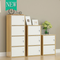 Thickened storage cabinet hairdressing shop beauty salon customer wooden storage cabinet student classroom locker locker