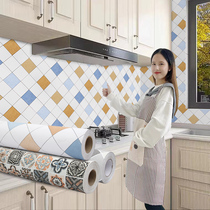 Kitchen oil-proof sticker self-adhesive fireproof and high temperature resistant range hood stove wall sticker cabinet mat moisture-proof waterproof table surface sticker