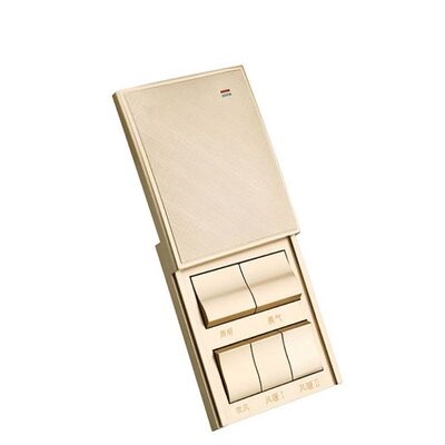 2021 ◆ New Product ◆ Thick waterproof box open-minded sliding cover resistant style control sliding cover with champagne gold switch