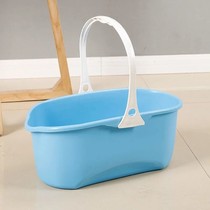 Thickened cotton mop bucket rectangular household plastic large water storage portable cleaning mop bucket