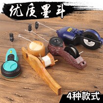 Manual hand cranked new tool wire plastic wooden bucket old ink bucket woodworking special hand roll ink bucket