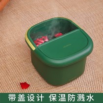 Light luxury foot bath bucket insulation foot wash basin Household thickened calf foot bath bucket Plastic health artifact small bubble foot basin