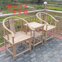 Solid wood chair three sets of two-tier coffee table style antique white embryo guan mao yi tai shi yi dining chair wei yi