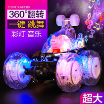 Dumper remote control car tumbling stunt car charging electric off-road remote control car racing Children boy toy car 3 years old 6