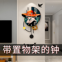 Nordic modern creative decoration clock wall clock Living room household fashion simple atmosphere Light luxury dining room clock wall clock