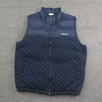 Big LOGO fine embroidery personality dot matrix print A family mens cotton mixed fabric stitched cotton vest