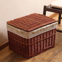Storage basket rattan storage box covered storage box storage box storage box finishing box clothes storage box storage basket