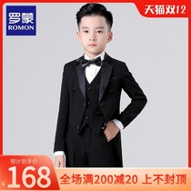 Luomon Boys Suit Children Tuxedo Set 2021 New Flower Girl Dress Grand Boy Boys Show Dress