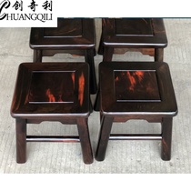Lao big red acid branch wood rich stool Myanmar rosewood drum stool Small bench Shoe stool Sofa stool Square stool
