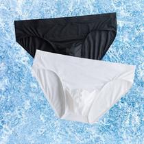 2023 Mens ice wire sexy U convex triangles ultra - thin comfortable air translucent pants for young naked pajamas